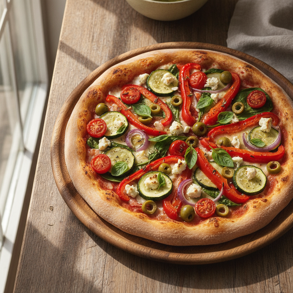 Sebzeli pizza