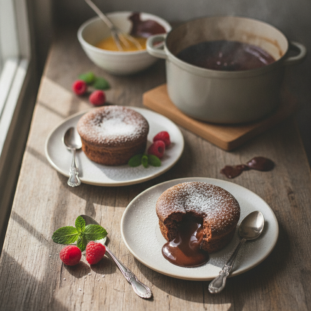 Tencerede Kolay İki Kişilik Sufle